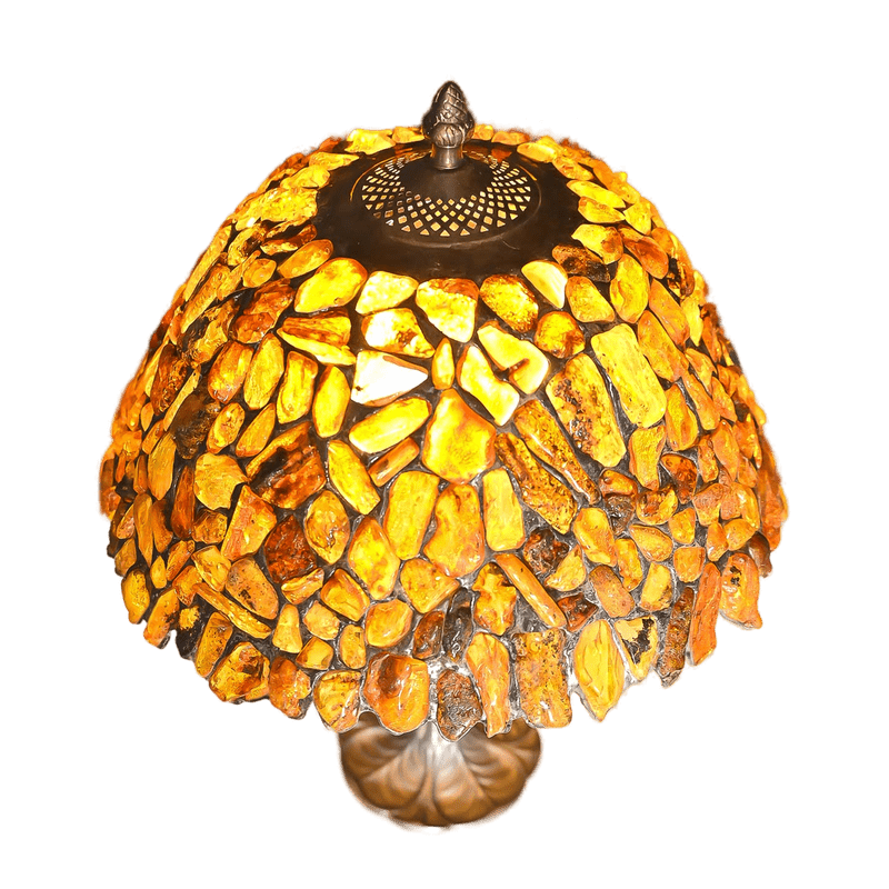 Amber Glow Artisan Table Lamp