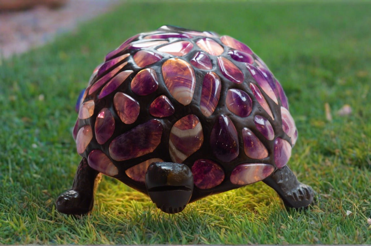 Amethyst Turtle Lamp