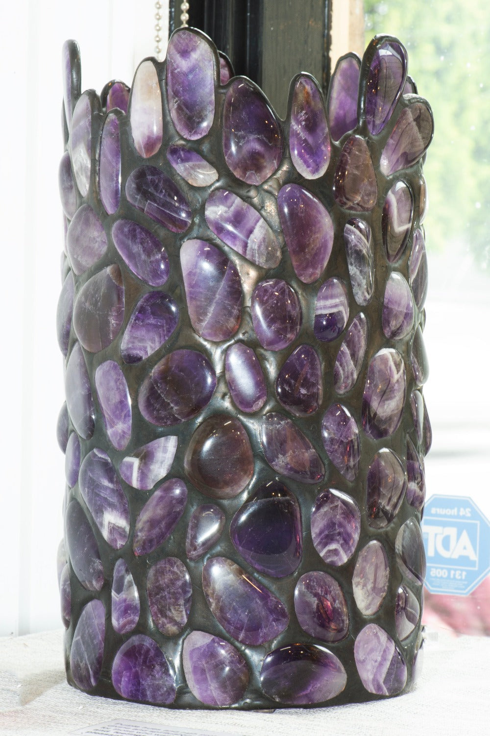 Genuine Amethyst Gemstone Lamp