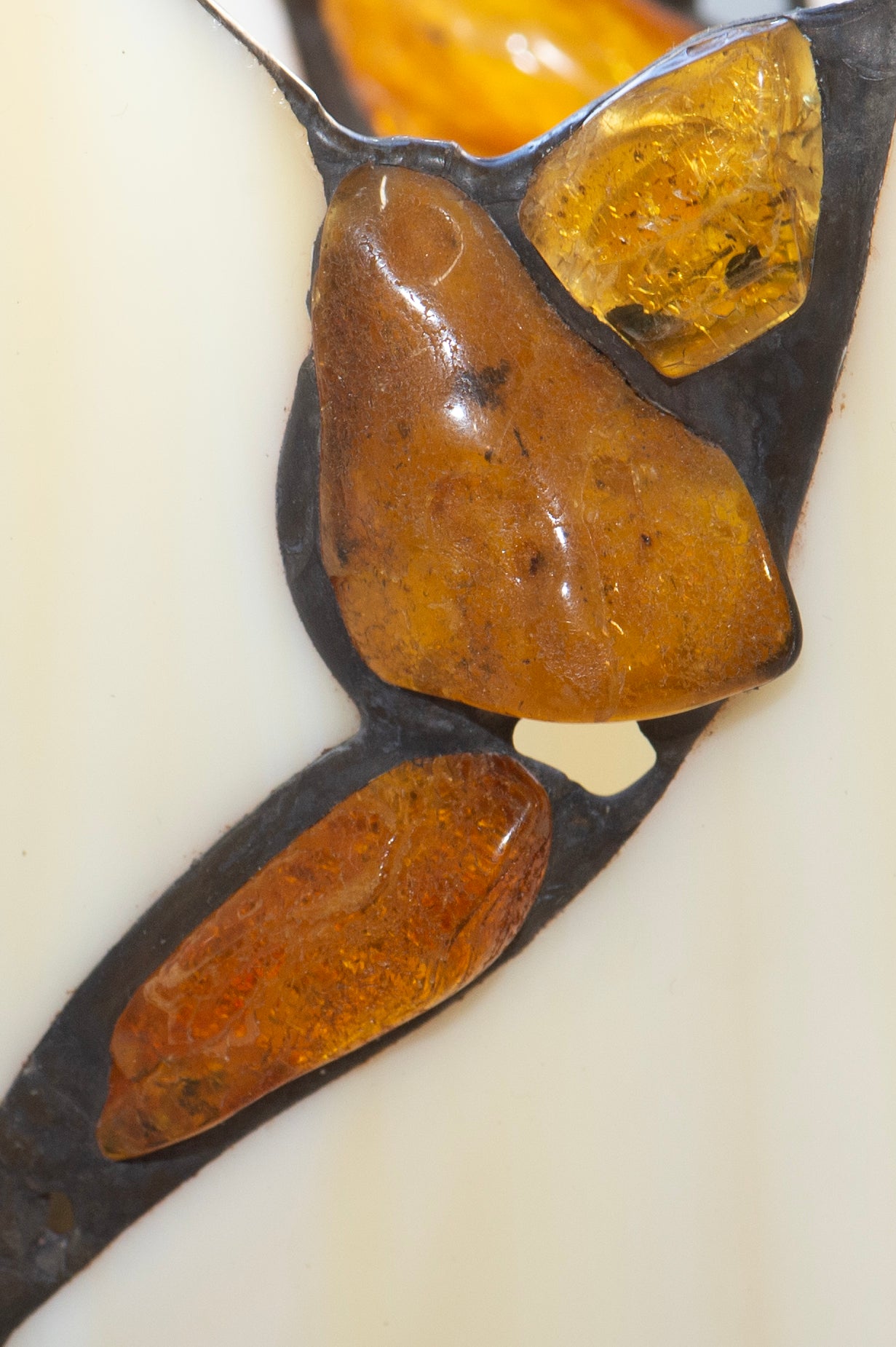 Amber & German Glass Tealight