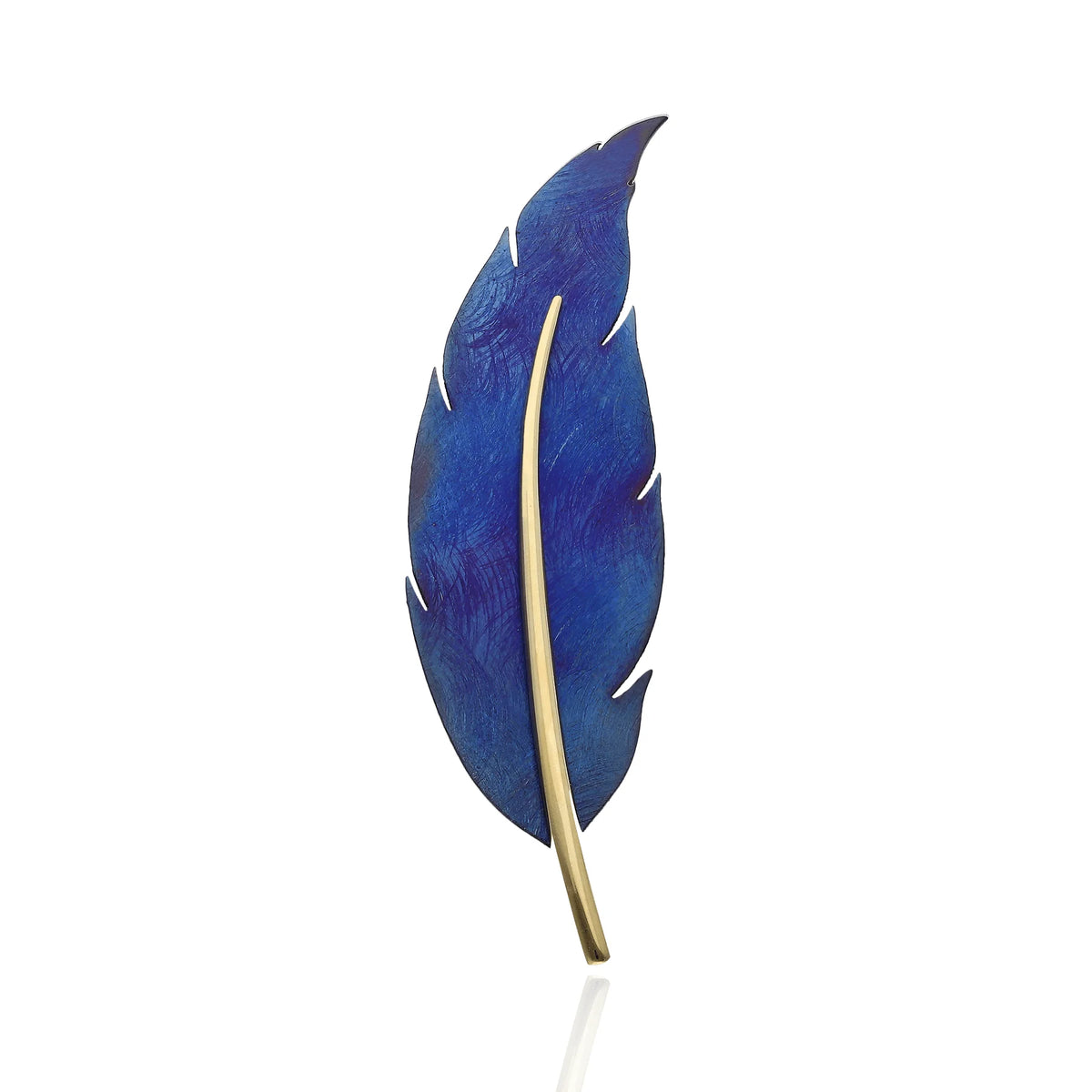 24ct gold Plated titanium Multi Coloured Brooch