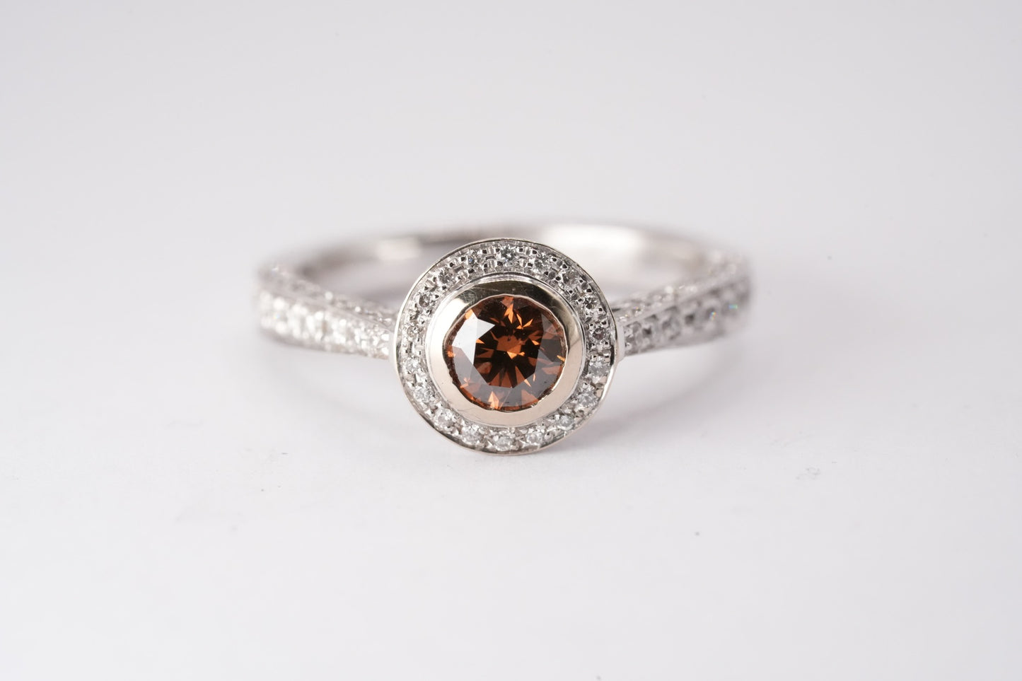 Chocolate Diamond in 18ct White Gold