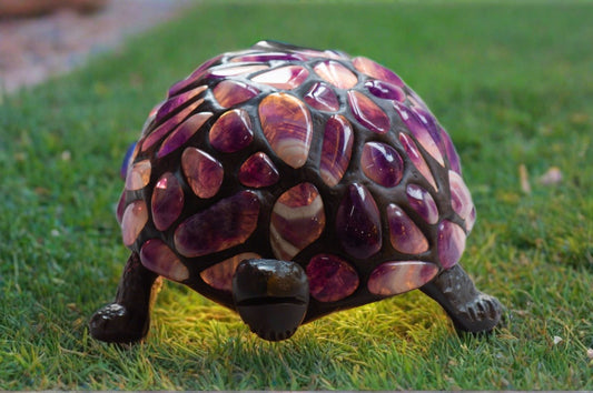 Amethyst Turtle Lamp