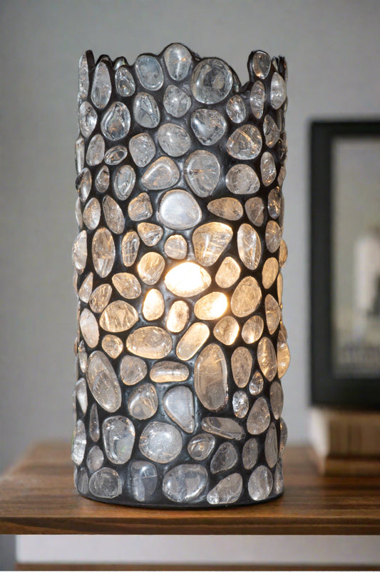 Genuine Clear Quartz Gemstone Lamp