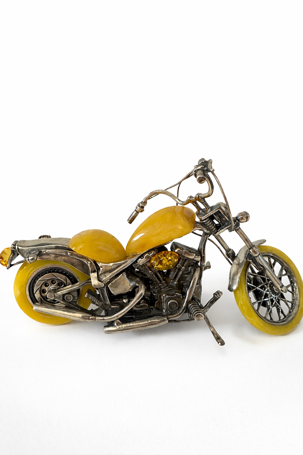 Amber Sterling Silver Harley