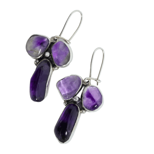 Lavender Dream Amethyst Drop Earrings