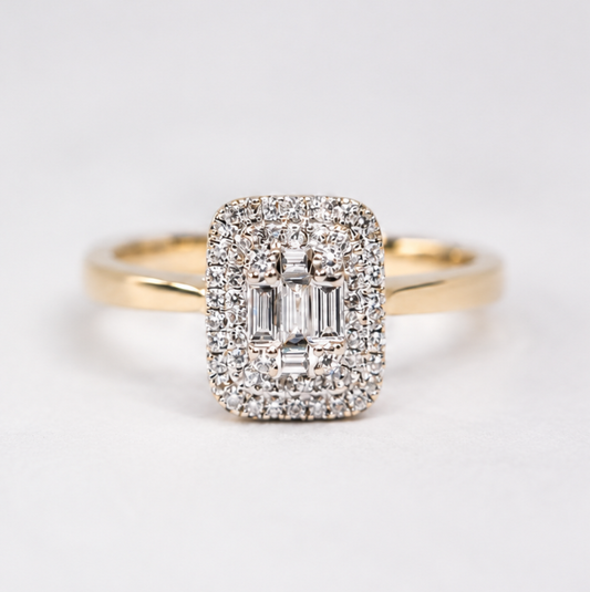 9ct Gold Diamond Ring